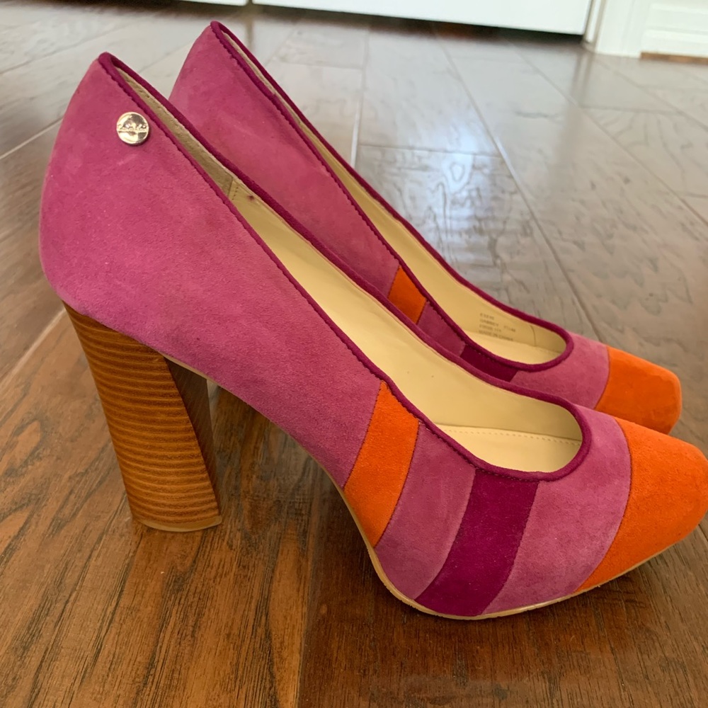 Brand NEW Calvin Klein Suede Heels